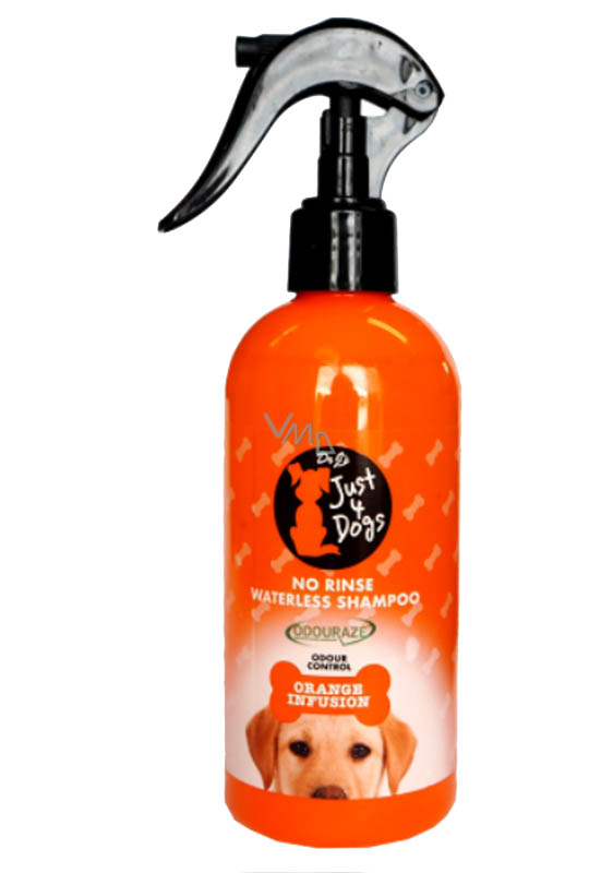 Just 4 Dogs Orange Infusion Huuhtelematon shampoo koirille 300ml